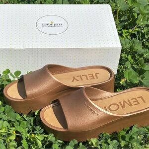 Women's Bronze Platform Sandals